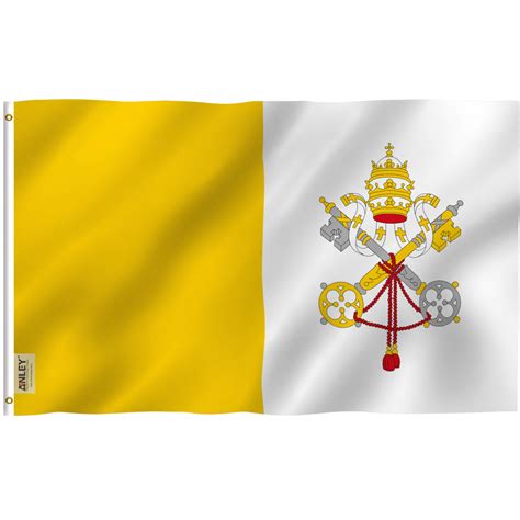 Fly Breeze Vatican City Flag 3x5 Foot Anley Flags