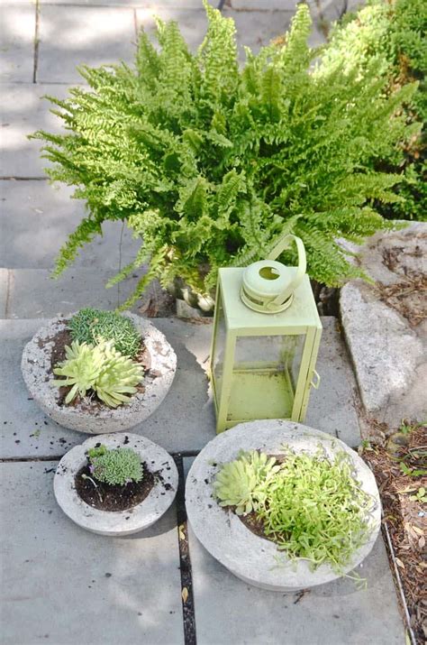 In some occasions, we may want to make some concrete planters by ourselves. DIY Concrete Garden Planters