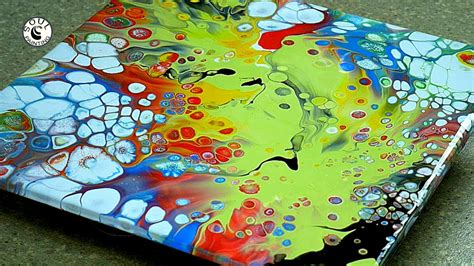Acrylic Pouring Mesmerizing Dutch Pour With Wd 40 Awesome Cells In