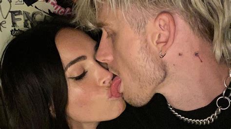 Megan and the rapper, whose real name is colson baker, met on the set of upcoming thriller midnight in the switchgrass in march 2020, and she went on to star in his bloody. Megan Fox's boyfriend Machine Gun Kelly wears her blood on ...