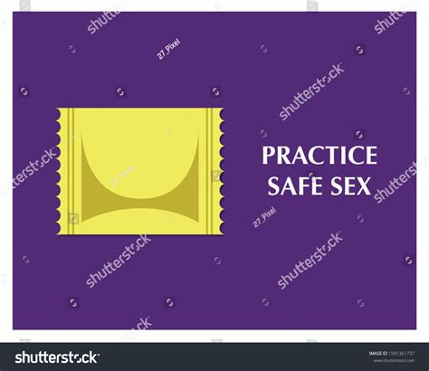 Practice Safe Sex Vector Poster Design Stock Vector Royalty Free