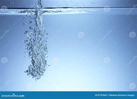 Bubbles In Clear Water Stock Photo Image Of Bubble Blue 8755960