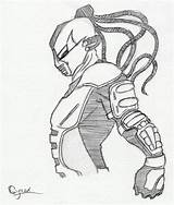Cyrax Mortal Kombat Mk Drawing Deviantart Getdrawings sketch template