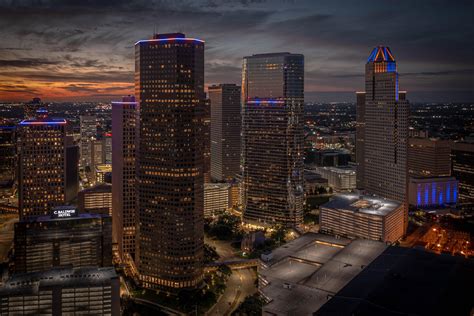 Sunrise In Downtown Houston Taken With Mavic 2 Pro Rdji
