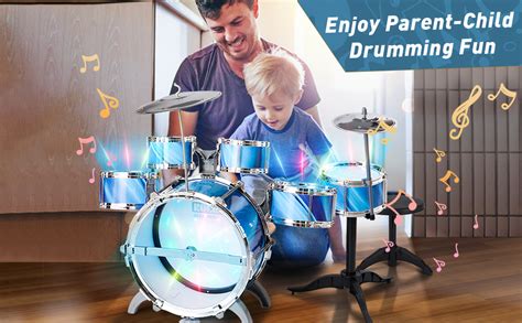 Kids Drum Set For Toddlers 1 3 15 Piece Drum Set For