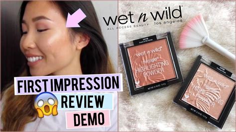 Wet N Wild MegaGlow Highlighting Powder Review Demo Review YouTube