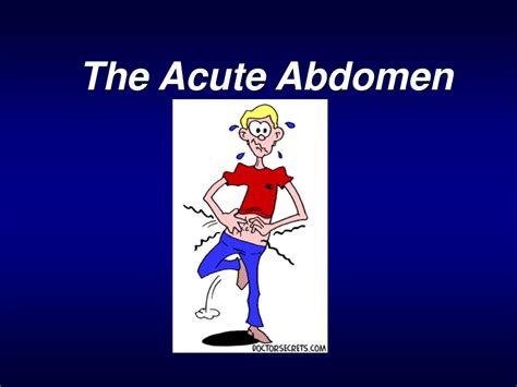Ppt The Acute Abdomen Powerpoint Presentation Id173923