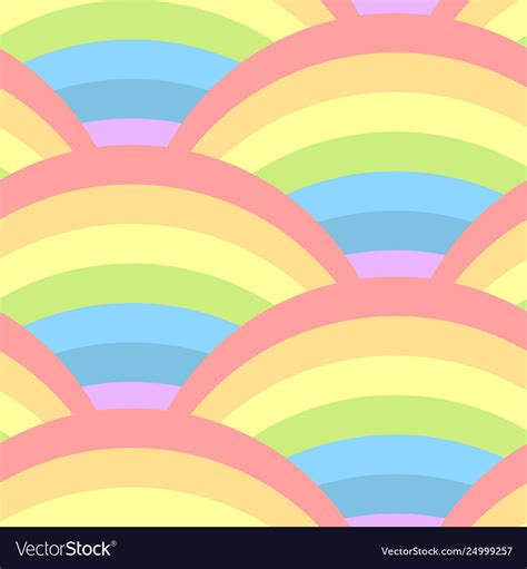 Seamless Pattern With Rainbow Royalty Free Vector Image
