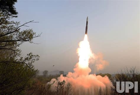 Photo North Korea Launches A Hwasong 18 Solid Fuel ICBM