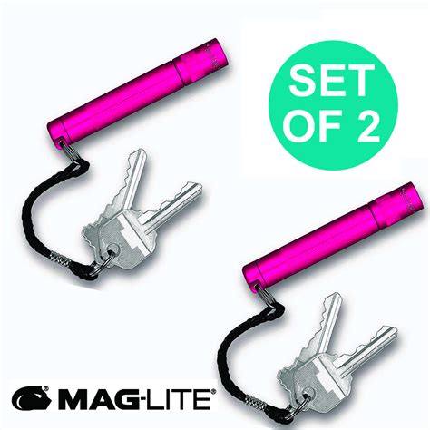 New Maglite Hot Pink 2 X Solitaire Flashlight Made In Usa Maglite