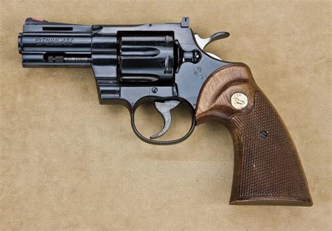 Colt Python Model Da Revolver 357 Magnum Cal Rare 3 Barrel Blue