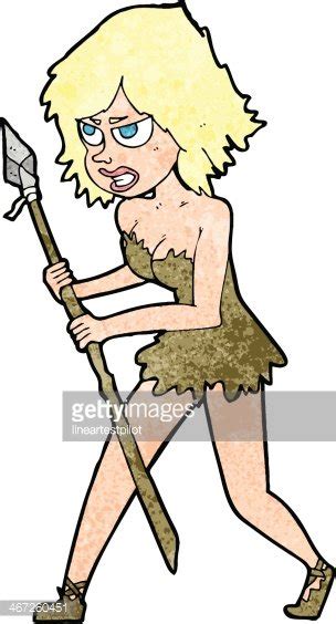 Cartoon Cave Girl Stock Clipart Royalty Free Freeimages