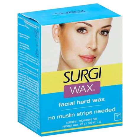 Surgi Hard Wax Microwaveable Compact Face Chin Body And Private Parts