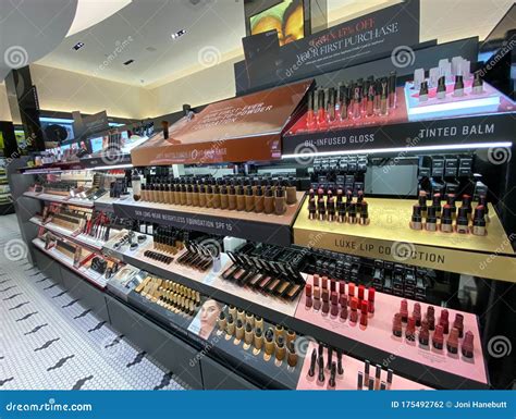 The Store Brand Makeup Aisle In A Sephora Cosmetics Retail Store In A