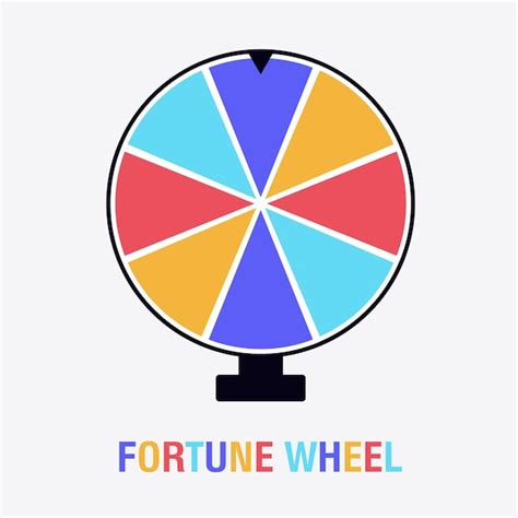 Premium Vector Wheel Of Fortune Vector Illustration Of A Flat Empty