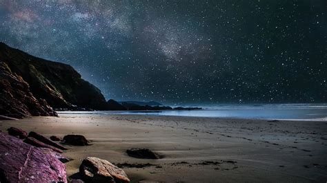 Starry Beach Wallpapers Top Free Starry Beach Backgrounds