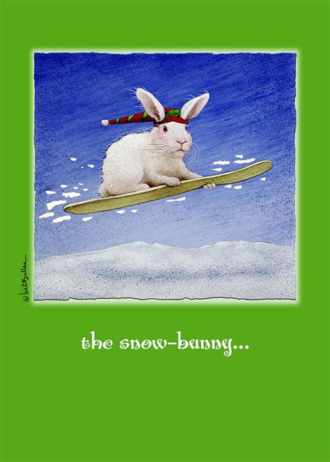 The Snow Bunny Painting By Will Bullas Fine Art America