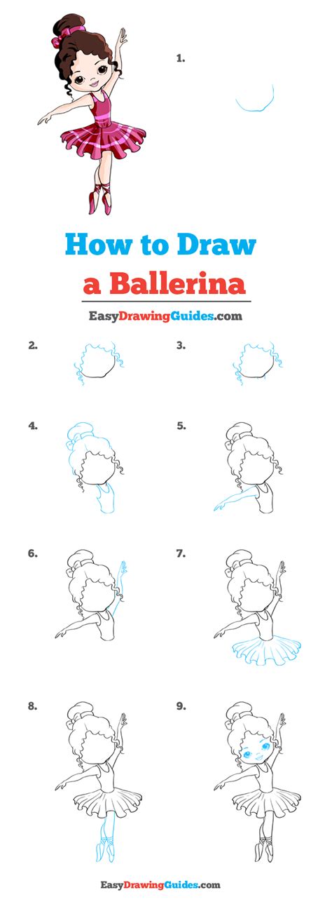 How To Draw A Ballerina Really Easy Drawing Tutorial Ballerina