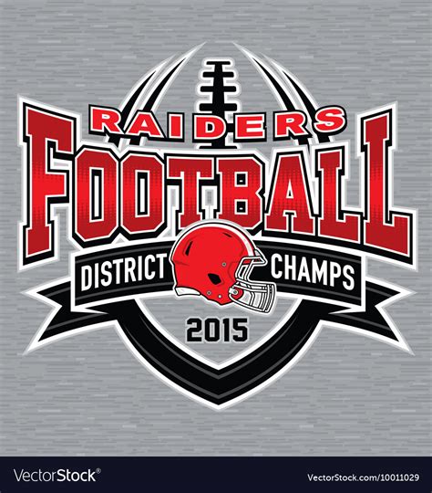 District Champs Football T Shirt Graphic Vector Image