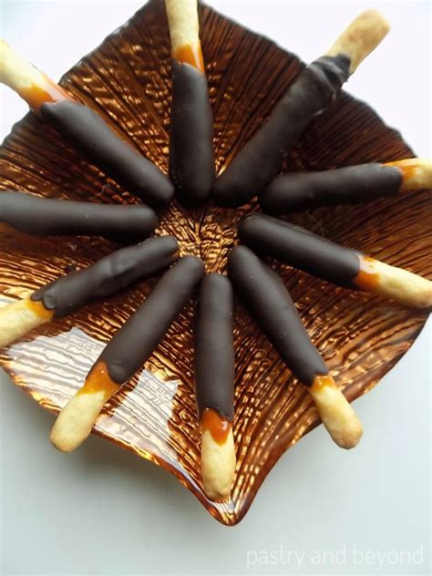 Caramel And Chocolate Cookie Sticks Pastry And Beyond