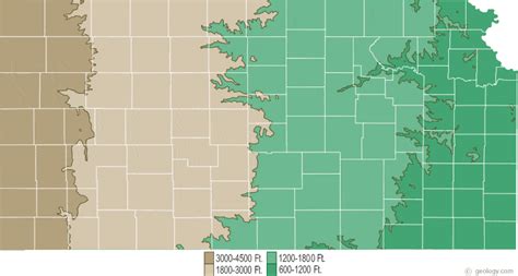 Kansas Physical Map And Kansas Topographic Map