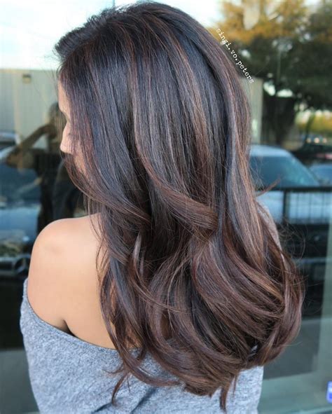 You can create a metallic and rich look by using copper highlights in your black hair. 70 Flattering Balayage Hair Color Ideas - Balayage ...