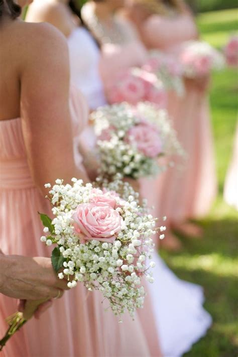 Rustic Pink Wedding Filled With Burlap And Babys Breath Rustic Pink