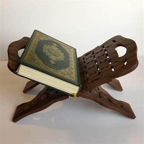 Wooden Quran Folding Standrahelholder Book حامل قرآن خشبي Etsy