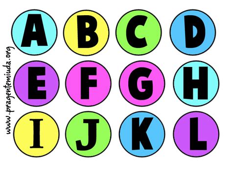 Alfabeto Para Imprimir Coloridos Artesanato Em Letras Letra Do