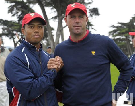 Photo Stewart Cink Stands With Tiger Woods As The Us Team Wins The 2009 Presidents Cup In San