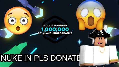 1m roblox donation 😱 roblox pls donate youtube