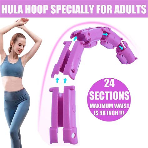 Ansharinc Weighted Hula Hoop For Adults Smart Hula Hoops For Exercise
