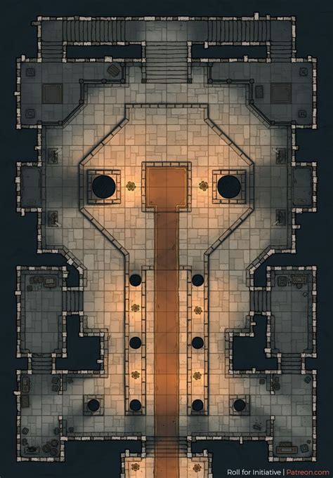 My First Completed Battlemap Temple Battlemaps Dungeon Maps