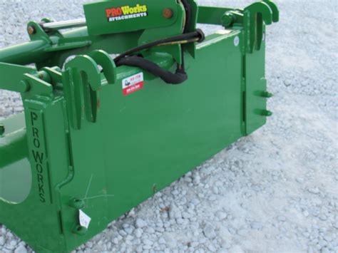 48″ Solid Bottom Bucket Grapple Fits John Deere Tractor Loader Skid