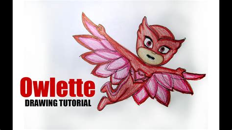 Cartoon Series How To Draw Disney Jrs Pj Masks Owlette Drawing