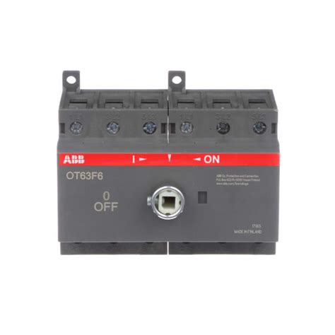 Abb Ot63f6 Non Fused Disconnect Switch 60a 6 Poles 600vac Din Rail