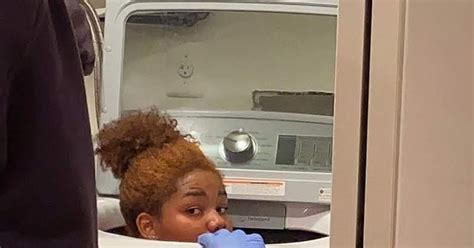 Girl Gets Stuck Inside The Washing Machine During Game Of Hide And Seek