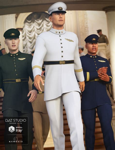 Military Dress Uniform For Genesis 3 Males And Genesis 2 Males Daz 3d