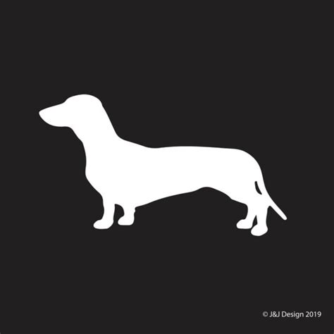 Dachshund Dog Silhouette Vinyl Decal Sticker Ebay