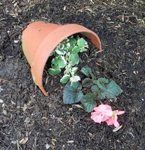 A Great Idea For Using Those Broken Clay Pots