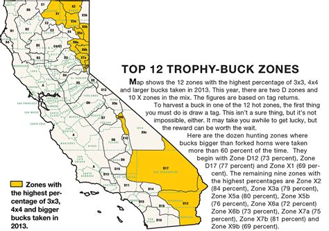 California B Zone Deer Hunting Map Topographic Map Of Usa With States