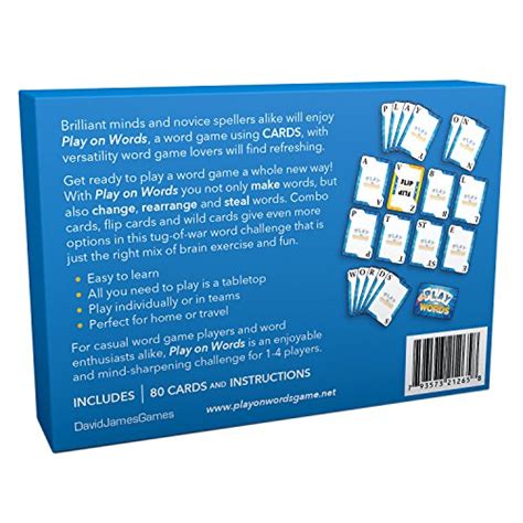 Play On Words Card Game Extra Creative Word Making Fun