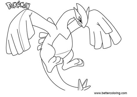 Pokemon Coloring Pages Lugia Free Printable Coloring Pages