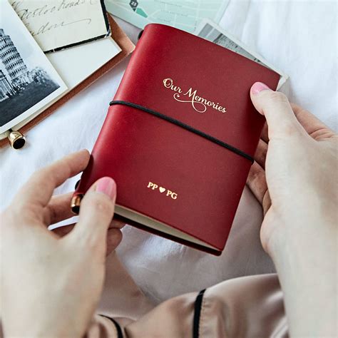 Personalised Leather Memories And Dreams Journal By Create T Love
