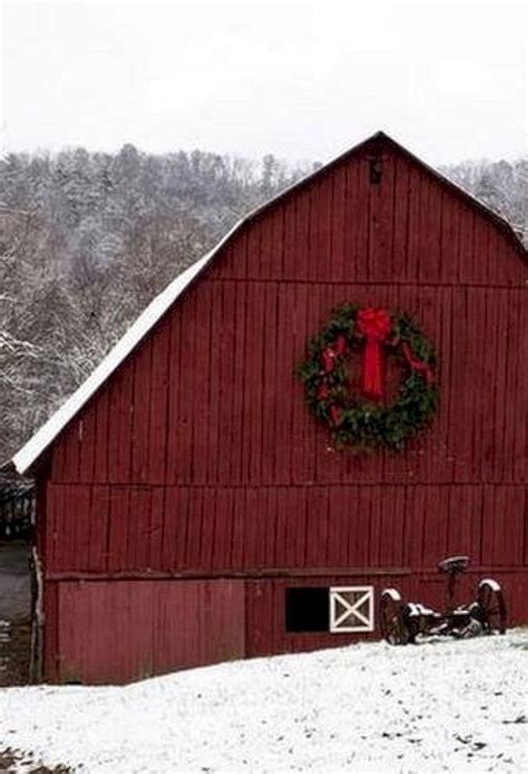 45 Beautiful Rustic And Classic Red Barn Inspirations Old Barns Country Barns Barn Pictures