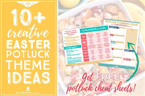 10 Fun Easter Potluck Theme Ideas The American Patriette