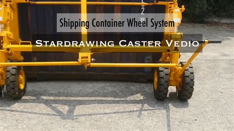 Ss Iso Shipping Container Dolly Wheels Caster Buy Shipping Container