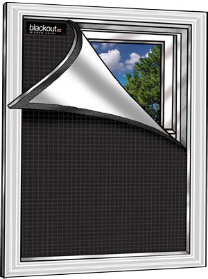 Somos una empresa especializada en soluciones de protección solar y decoración para espacios interiores y exteriores. Blackout EZ Window Cover l Small 36 x 48 l Black/White l ...