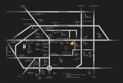 The Atrium Location Map New Property Launch Kuala Lumpur Selangor