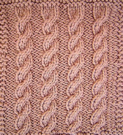 Quad Cables Square Knitting Pattern By Terry Morris Knitting Patterns